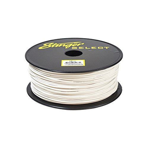  Stinger SSPW18WH White 18Ga Primary Wire Cable 1000