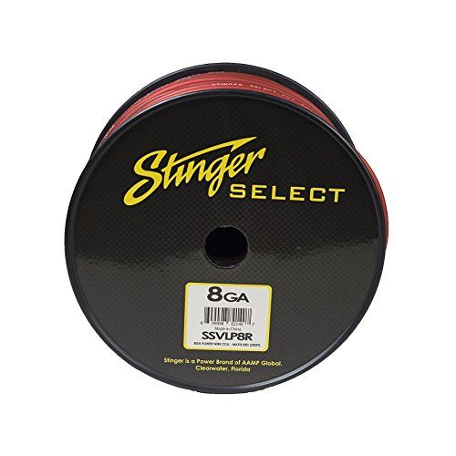  Stinger SSVLP8R 8Ga Matte Red Power Wire 250