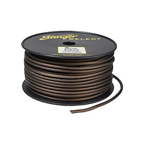  Stinger SSVLP8BK 8Ga Matte Black Power Wire 250