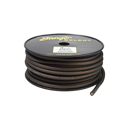  Stinger SSVLP4BK 4Ga Matte Black Power Wire 100