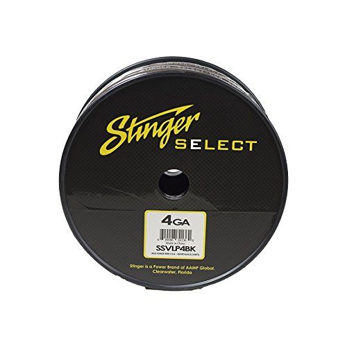  Stinger SSVLP4BK 4Ga Matte Black Power Wire 100