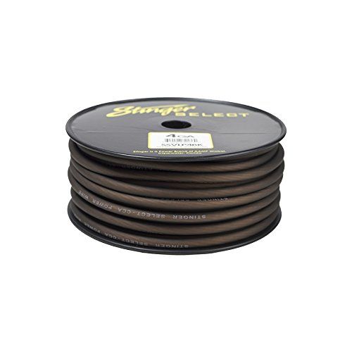  Stinger SSVLP4BK 4Ga Matte Black Power Wire 100