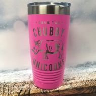 /StitchedPrinting Save the Chubby Unicorns | Personalized engraved travel mug | Travel Cup | Funny Mug, Funny Saying Tumbler