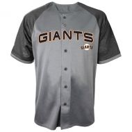 Men's San Francisco Giants Stitches CharcoalBlack Glitch Jersey