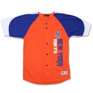 Youth New York Mets Stitches OrangeRoyal Vertical Jersey
