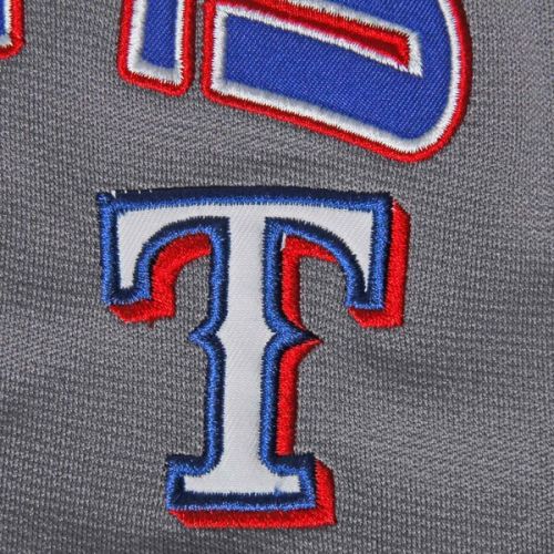  Youth Texas Rangers Stitches CharcoalRoyal Glitch Jersey