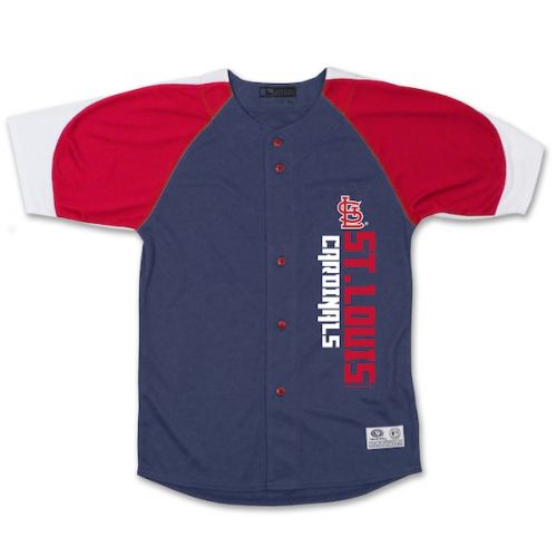  Youth St. Louis Cardinals Stitches NavyRed Vertical Jersey