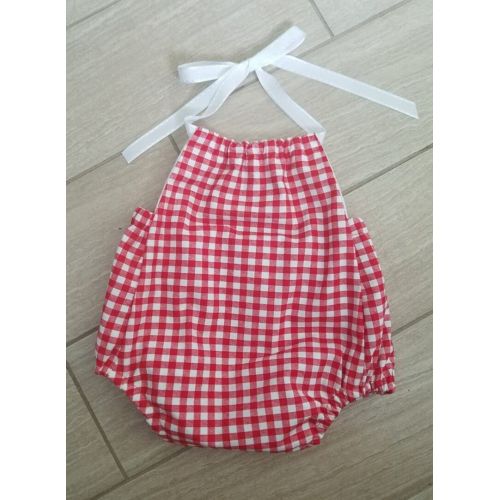 StitchesAndTees Little Red Riding Hood cape and romper - dress up Halloween little girls - sizes 6 months - 2T