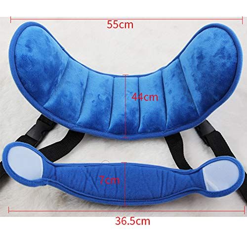  [아마존베스트]StoHua Adjustable Child Car Seat Head Support Band, Head Support A Comfortable Safe Sleep Solution,Blue Head Support Belt