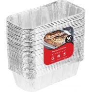 [아마존베스트]Stock Your Home Aluminum Pans Mini Loaf Pans (50 Pack) 1 Lb Aluminum Foil Tin Pans, Small Loaf Pans  1 Pound Disposable Baking Pans Perfect for Baking Cakes, Bread Loaves - 6 x 3.5 x 2