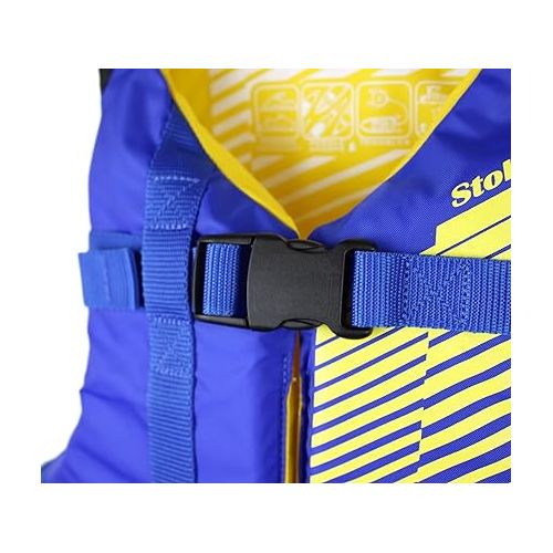  Fit Youth Life Jacket - Coast Guard Approved, High Mobility PFD, Buoyancy Foam, Fully Adjustable for Children