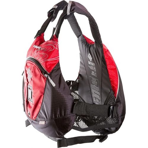  Stohlquist Edge Adult PFD Life Jacket - Red, XX-Large - Easy to Adjust Whitewater PFD, High Mobility Ultra Soft Buoyancy PVC Foam, Low Profile Graded Sizing for All Paddlers