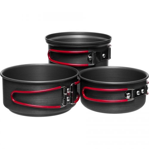  Stoic 3-Piece Backpacker Hard Anodized Cook Set