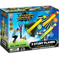 Stomp Rocket Stunt Planes - 3 Foam Plane Toys for Boys and Girls - Outdoor Rocket Toy Gift for Ages 5 (6, 7, 8) and Up