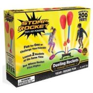 Stomp Rocket Dueling Rockets, 4 Rockets and Rocket Launcher - Outdoor Rocket Toy Gift for Boys and Girls Ages 6 Years and Up - Great for Outdoor Play with Friends in The Backyard a