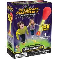 Stomp Rocket Ultra LED Rocket Launcher for Kids, 4 LED Foam Tipped Rockets - Fun Backyard & Outdoor Kids Toys Gifts for Boys & Girls - Toy Foam Blaster Set - Multi-Player Adjustable Launch Stand