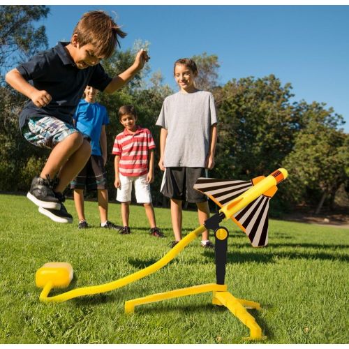  [아마존베스트]Stomp Rocket Stunt Planes - 3 Foam Plane Toys for Boys and Girls - Outdoor Rocket Toy Gift for Ages 5 (6, 7, 8) and Up