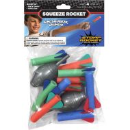 Stomp Rocket Squeeze Rocket, 10 Rockets - Outdoor Rocket Toy for Boys and Girls