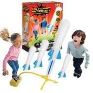 [아마존베스트]Stomp Rocket The Original Jr. Glow Rocket Launcher, 4 Foam Rockets and Toy Air Rocket Launcher - Outdoor Rocket STEM Gift for Boys and Girls Ages 3 Years and Up - Great for Outdoor