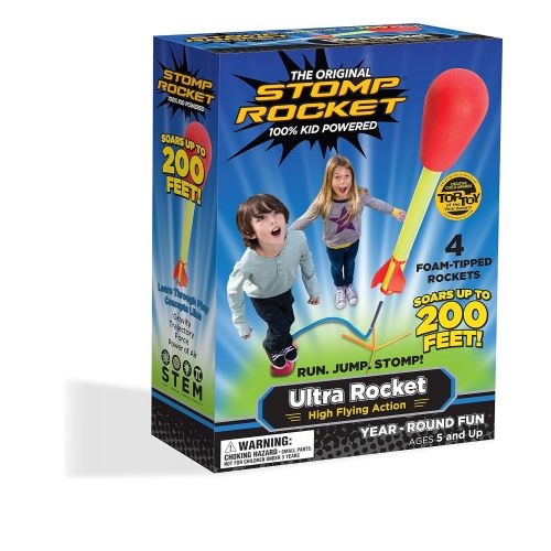  Stomp Rocket and ships from Amazon Fulfillment. Stomp Rocket Ultra Rocket, 4 Rockets - Outdoor Rocket Toy Gift for Boys and Girls - Comes with Toy Rocket Launcher - Ages 5 Years and Up