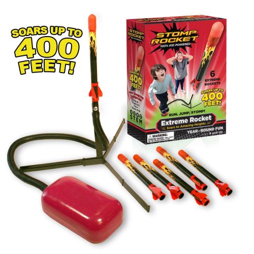  Stomp Rocket and ships from Amazon Fulfillment. Stomp Rocket Extreme Rocket 6 Rockets - Outdoor Rocket Toy Gift for Boys and Girls- Comes with Toy Rocket Launcher - Ages 9 Years Up