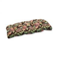 Stone Pillow Perfect Indoor/Outdoor Wicker Loveseat Cushion with Sunbrella Vagabond Paradise Fabric, 44 in. L X 19 in. W X 5 in. D