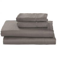 Stone & Beam Wrinkle-Resitant 100% Tencel Bed Sheet Set, California King, Smoke