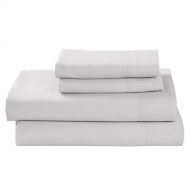 Stone & Beam 100% Supima Cotton Bed Sheet Set, Soft and Easy Care, California King, White