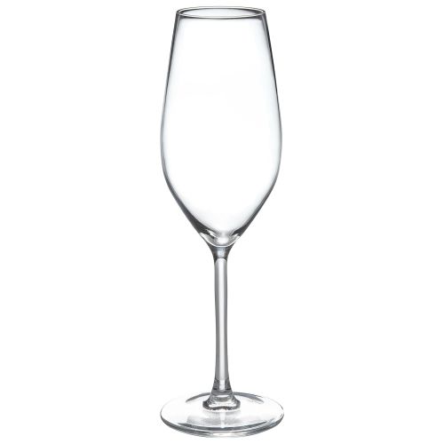  Stone & Beam Traditional Champagne Flute Glass, 9-Ounce, Set of 6