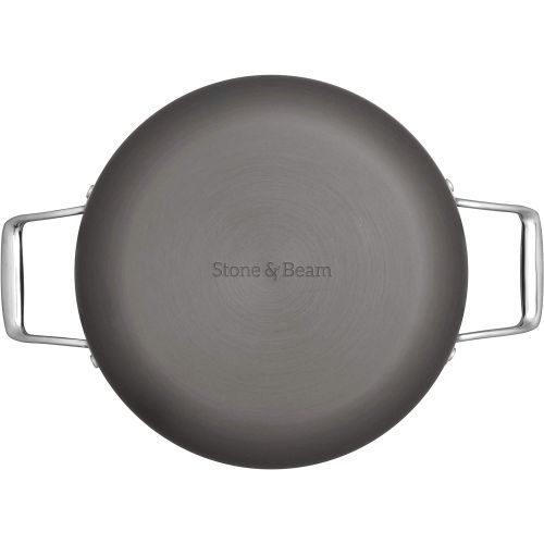  Amazon Brand ? Stone & Beam Kitchen Cookware Set, 12-Piece, Pots and Pans, Hard-Anodized Non-Stick Aluminum