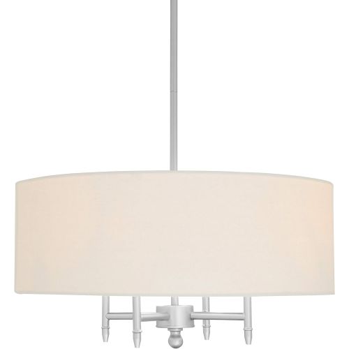  Stone & Beam Classic 4-Arm Gold Chandelier, 42H, White Shade