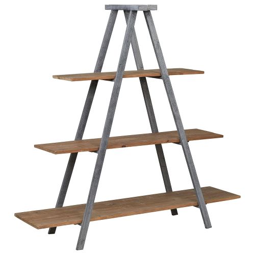  Stone & Beam Bryson A-Frame Bookcase, 70.7W, Wood and Iron