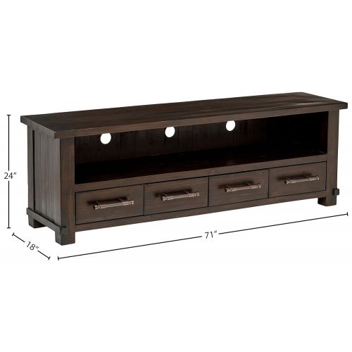  Stone & Beam Ferndale Rustic Media Console, 71W, Espresso