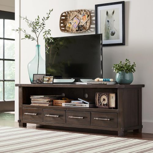  Stone & Beam Ferndale Rustic Media Console, 71W, Espresso