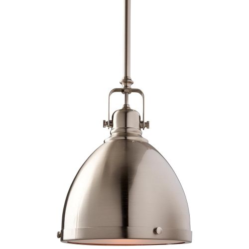  Stone & Beam Hood Pendant Light, 13-61H, Brushed Nickel