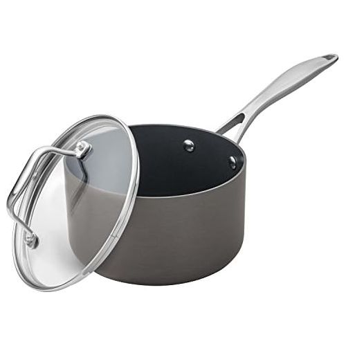  [아마존베스트]Stone & Beam Sauce Pan With Lid, 2-Quart, Hard-Anodized Non-Stick Aluminum