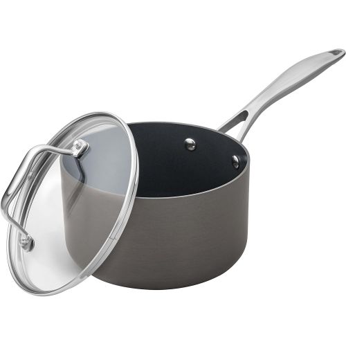  [아마존베스트]Stone & Beam Sauce Pan With Lid, 2-Quart, Hard-Anodized Non-Stick Aluminum