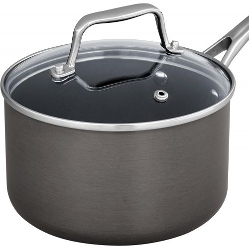  [아마존베스트]Stone & Beam Sauce Pan With Lid, 2-Quart, Hard-Anodized Non-Stick Aluminum