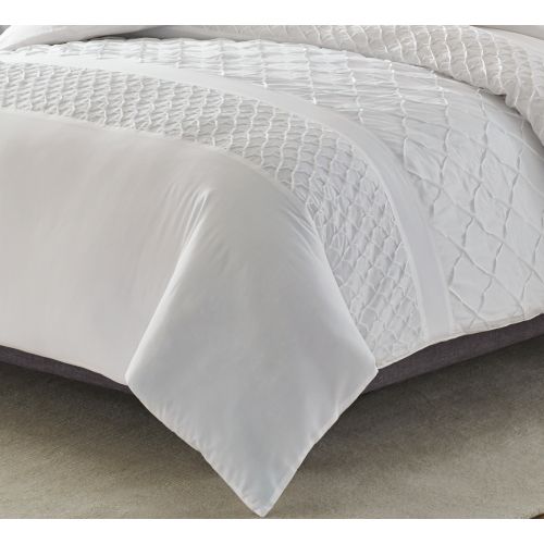  Stone Cottage Mosaic White Duvet Set, King