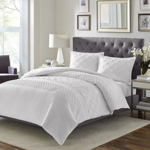  Stone Cottage Mosaic White Duvet Set, King