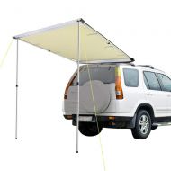 Store LLC 4.6x6.6 Car Side Awning Rooftop Tent Sun Shade SUV Outdoor Camping Travel Beige