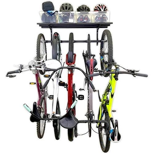  [아마존베스트]StoreYourBoard Omni Bike Rack and Storage Shelf, Holds 5 Bicycles, Garage Adjustable Bike Wall Mount