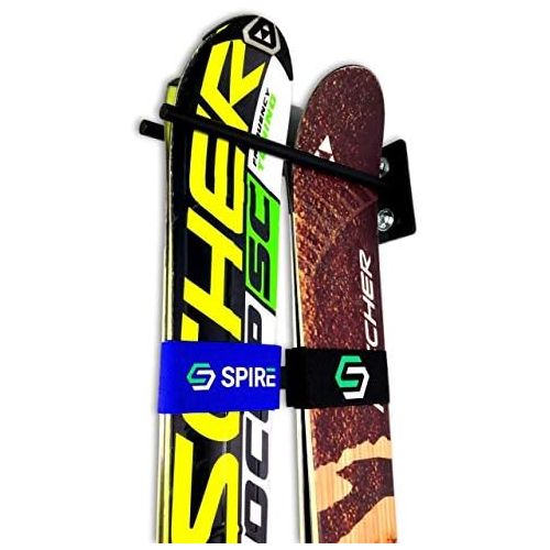  [아마존베스트]StoreYourBoard Ski Wall Storage Rack, Steel Home and Garage Skis Mount, Ski Couple