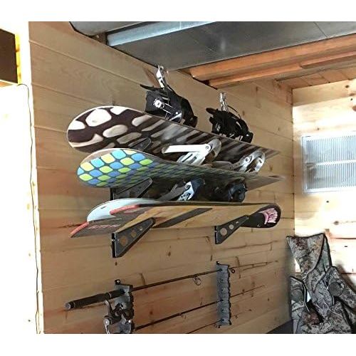  [아마존베스트]StoreYourBoard Snowboard Multi Wall Rack, Home Storage & Organization Horizontal Mount