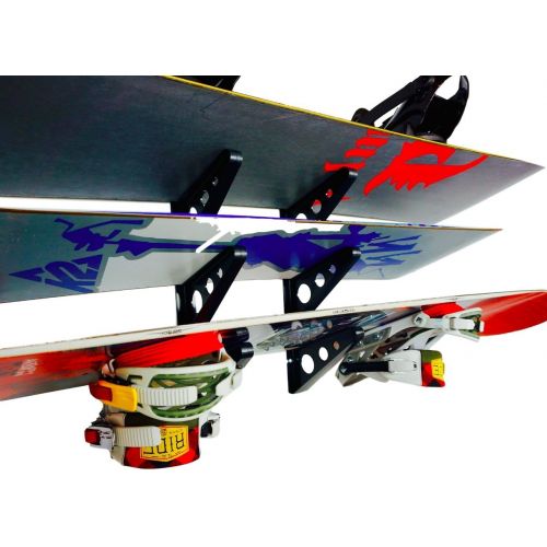  [아마존베스트]StoreYourBoard Snowboard Multi Wall Rack, Home Storage & Organization Horizontal Mount