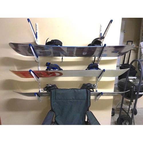  StoreYourBoard Snowboard Multi Wall Storage Rack, Home and Garage Mount