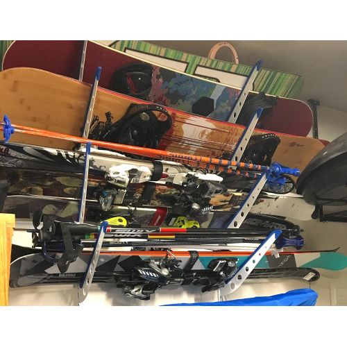  StoreYourBoard Snowboard Multi Wall Storage Rack, Home and Garage Mount