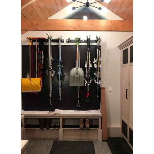  StoreYourBoard Ski Wall Storage Rack, 2 Pack Holds 16 Pairs, Steel Home and Garage Skis Mount