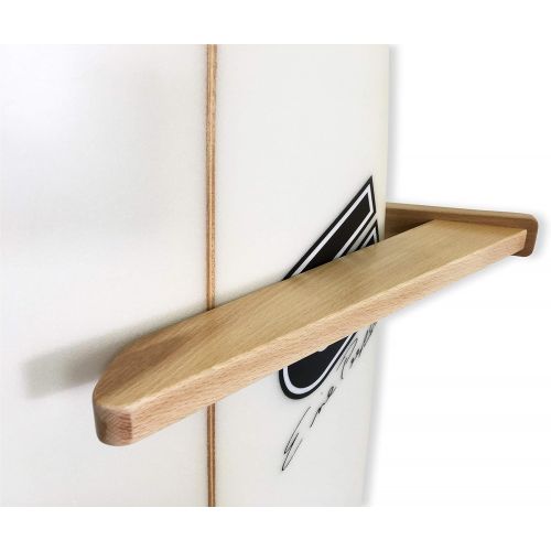  StoreYourBoard Vertical Timber Surfboard Wall Rack, Holds 6 Surfboards, Home and Garage Storage Mount System