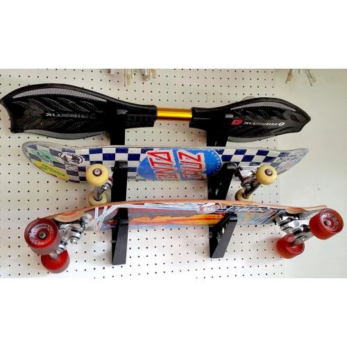  StoreYourBoard Skateboard Rack, 3 Board Wall Storage Mount, Home and Garage